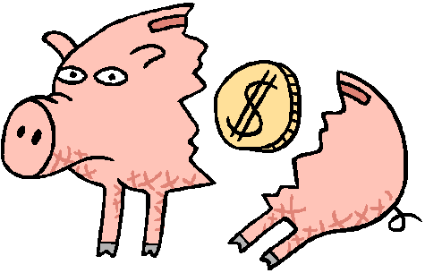 Break the piggy bank